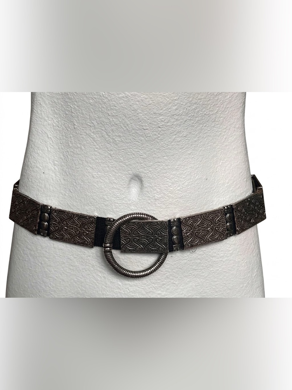 Vintage Chico's Black Stretch Elastic Belt